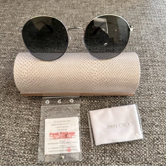 NWT JIMMY CHOO SUNNIES Grey Gradient. Rim Style: Full-Rim - Picture 1 of 12